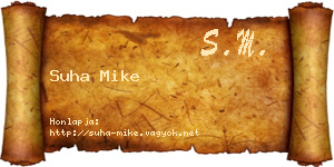 Suha Mike névjegykártya